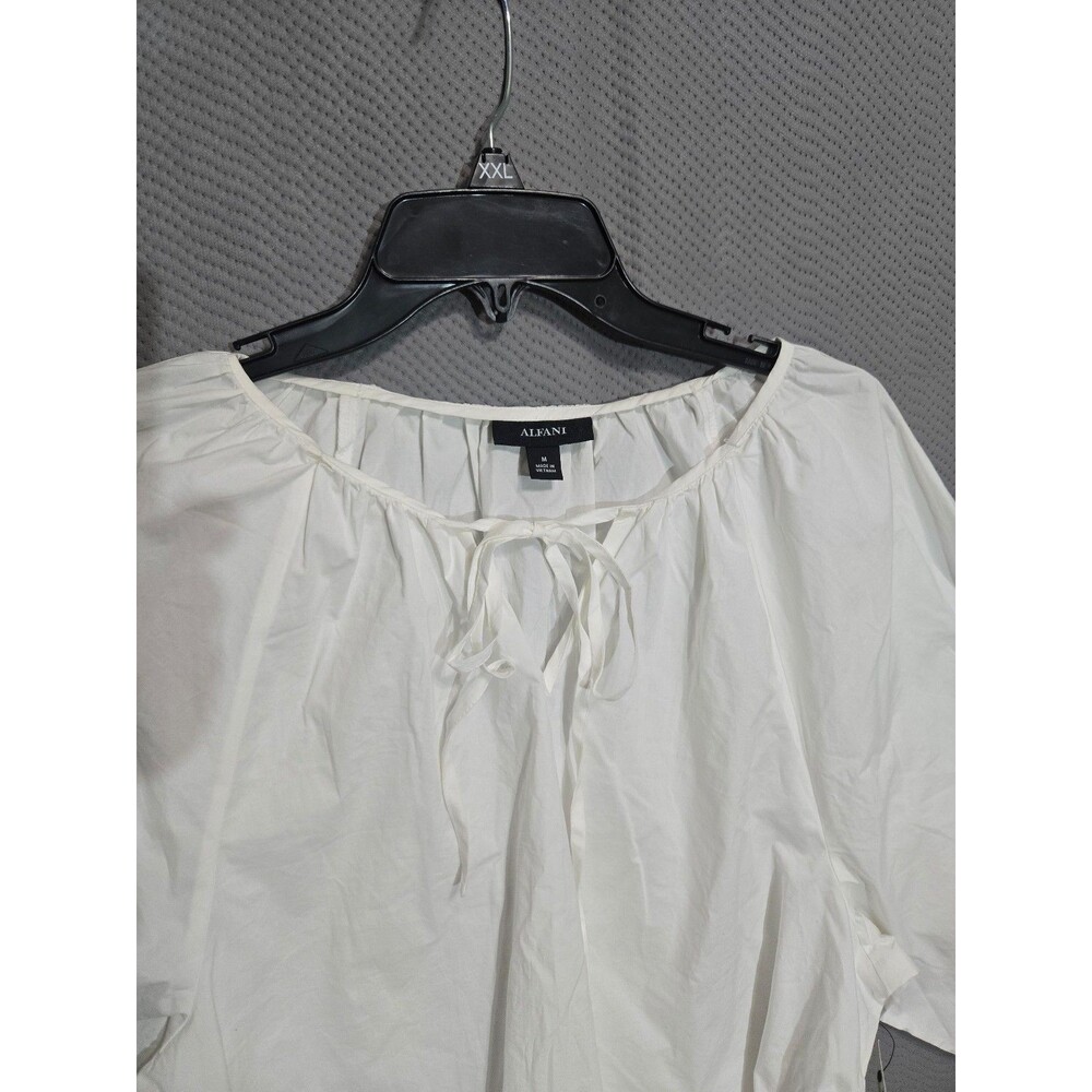 ALFANI WHITE BLOUSE - Picture 3 of 11